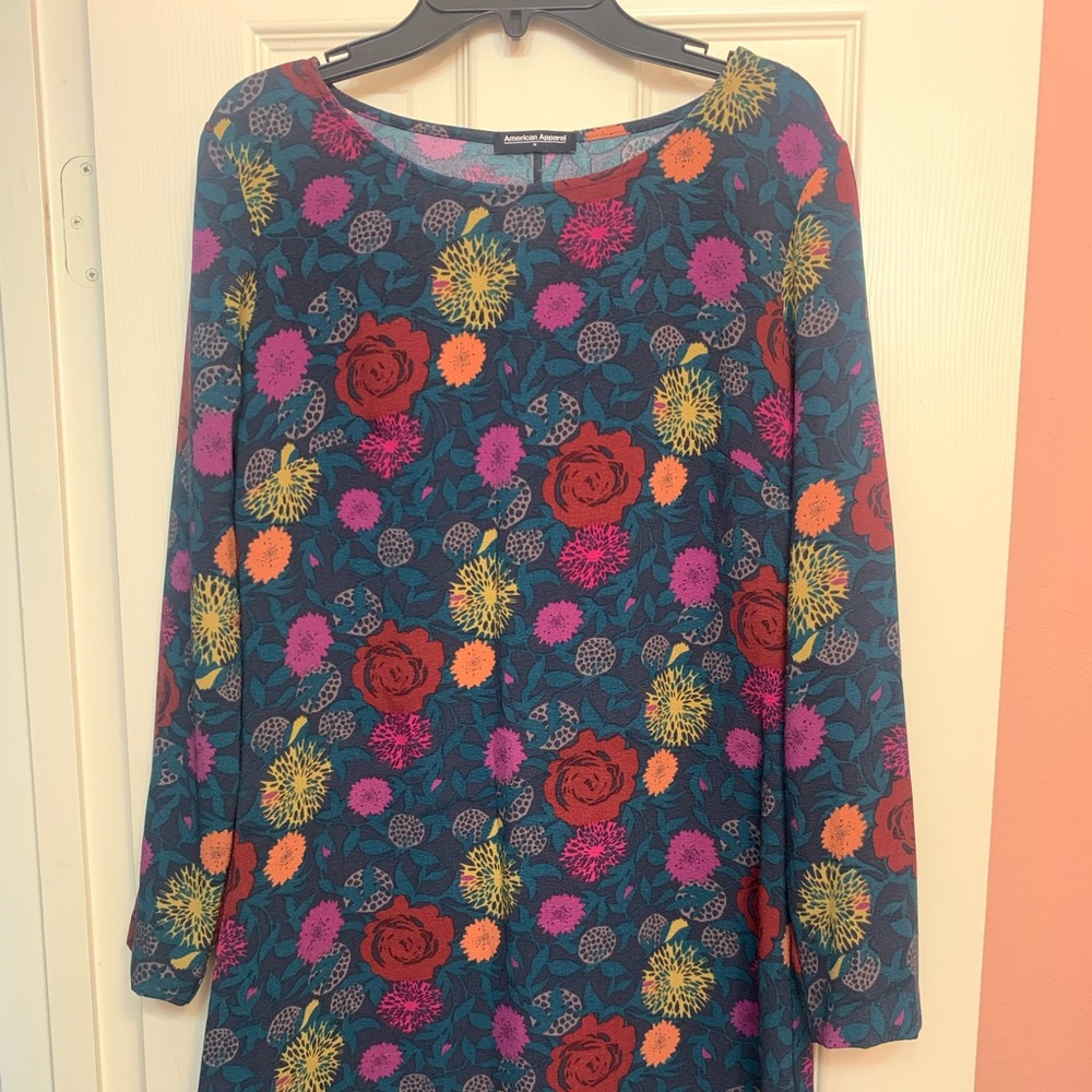 American apparel flower dress size m